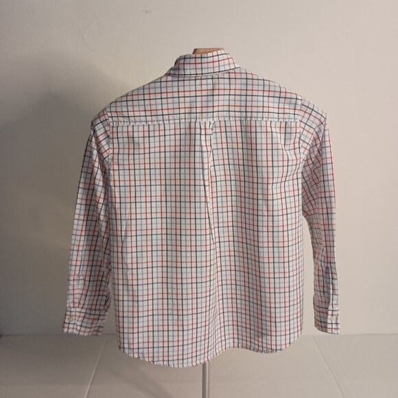 United Colors of Benetton Boys White Red Blue Button Down Shirt Size M 8 EUC - Picture 13 of 14